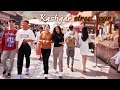 Walk tour in Kashgar ancient city in Xinjiang, China. Lots of delicious food and many tourist