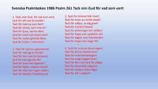 Psalm 261 tack min Gud för vad som varit