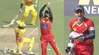 Sai Dharam Tej's Fantastic Catch gets First Wicket In 1st Over for Telugu Warriors Vs Chennai Rhinos