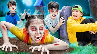 Baby Doll & Friends Became Zombies - Funny Stories About Baby Doll Family