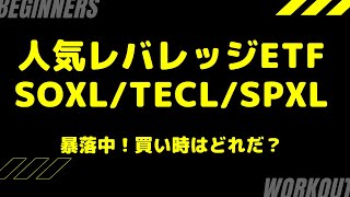 人気レバレッジETF(SOXL、TECL etc)の買い時は？暴落して割安水準に