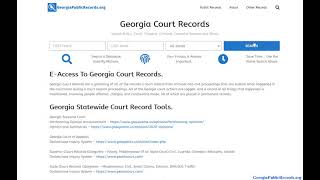 Georgia Warrant Search Search (Bench and Arrest)