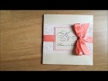 How to Tie Ribbon Bow on Wedding Invitation