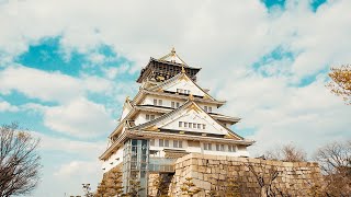 大阪城の桜 4K ASMR Osaka Castle \u0026 Cherry Blossom Japan