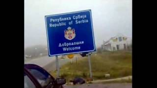 National border between Serbia and Hungary crossing  Granicni prelaz Kelebija Tompa