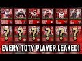 EVERY TOTY PLAYER LEAKED!!! CRAZY NEW 100 OVERALL PLAYERS! SHOCKING RESULTS! | Madden Mobile 18