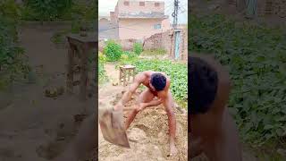 Mud wrestler 🤼 making akhra for wrestling training #dasiworkout #motivation #dangal #desifitnness