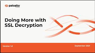SSL Decryption with Prisma Access