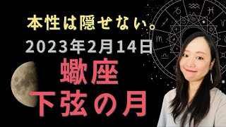 2023年2月14日 蠍座 下弦の月／本性は隠せない。ネガティブな意識もそのまま具現化する時代！