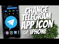 How can I change my Telegram App icon on iPhone