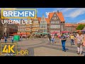 Exploring Cities of Germany - BREMEN - Relaxing City Life Video in 4K HDR