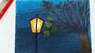 Easy acrylic painting for beginners||step by step painting|| acrylic painting tutorial|| uswa artsy