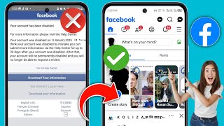disabled facebook အကောင့်ကို ပြန်လည်ရယူနည်း We disabled your account facebook 2025 |