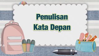 Penulisan Kata Depan