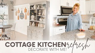 😍Kitchen Decorating in the New Year! Neutral & Cozy Styling With Me! Simple Updates, BIG Impacts!🤗