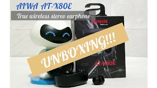 Aiwa AT-X80E Unboxing (True Wireless stereo earphones) || First impressions and Hands-on review