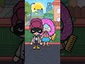 Pink diamond hair girl part 4 🥺🩷 | Toca life sad story #shorts