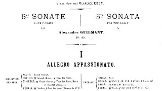 Guilmant: Fünfte Sonate op. 80 - I. Allegro appassionato