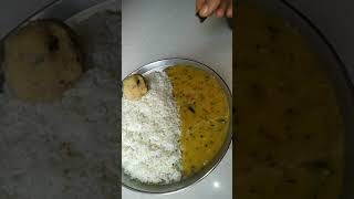 21 August Cook Simple Meal Chawal Dal aur Chokha(Bharta) #short