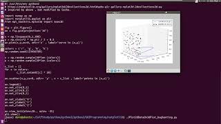 python2, matplotlib, 2d plot on 3d plot, bug hunting, ValueError Unknown projection '3d'