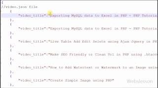 Load JSON Data using Ajax getJSON Method