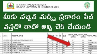 Dr NTR university of health sciences important information