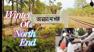 শীতকালে গ্রামের পরিবেশ।ঐতিয্যবাহি অন্নদানগর বাজার। \\\\ একটুর জন্য বেচে গেলেন মরুব্বি \\\\