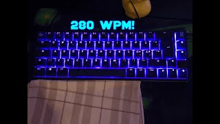 Typing 280 wpm! | World Record