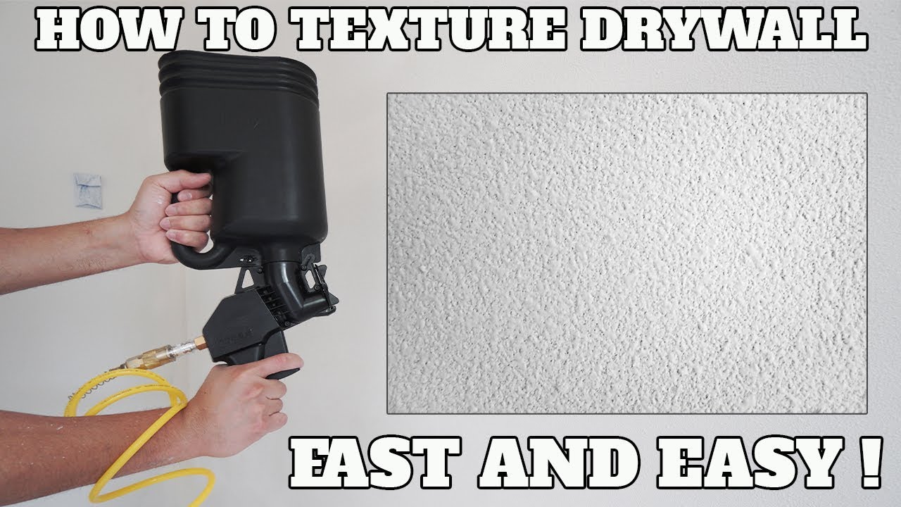 DIY: How To Add Texture To Walls And Ceilings Using A Spray Gun - YouTube