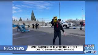 North Medford High School gymnasium temporarily closed due to snow related damage