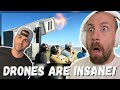 DRONES ARE INSANE! Mark Rober Vortex Cannon vs Drone (REACTION!!!)