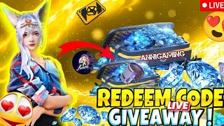 FREE FIRE LIVE CUSTOM ROOM GIVEAWAY ❤️✨ TEAM CODE GIVEAWAY #ff #fflive #giveaway #gyangaming