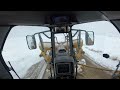 motor grader south dakota blizzard plowing