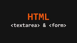 Textarea Form Attribute HTML Example