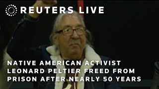 LIVE: Native American activist Leonard Peltier released from prison after nearly 50 years