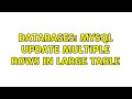 Databases: MySQL Update Multiple Rows in Large Table