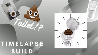 BRICKS NANO BLOCK GIFT SMALL 9307 TOILET | ASMR | Timelapse Build