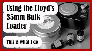 The Lloyd's 35mm Daylight Bulk Film Loader by Legacy Pro and how I load it, use it and maintain it.