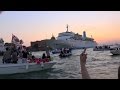 Venice canal comes to life amid noisy protest against large cruise ships