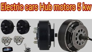 electric car conversion kit 5000W hub motors and controller lithium batteries