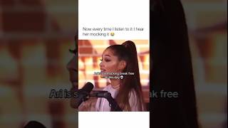 The way she sings it 😭 #shorts #funny #arianagrande #breakfree #singing #viral #fyp #tiktok#trending