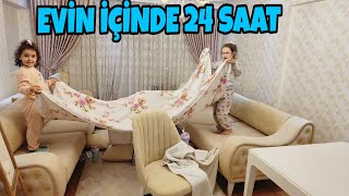 BAHAR VE BANU ALYA EVİN İÇİNDE EV YAPTI !! BİR GÜN BOYUNCA ORDA KALDI !!