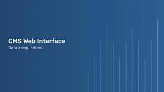 CMS Web Interface: Data Irregularities