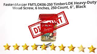 FastenMaster FMTLOK06-250 TimberLOK Heavy-Duty Wood Screw, 6 Inches,  | Review and Discount