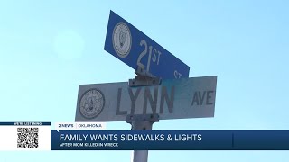 Pawhuska family wants sidewalks, lights after mom killed in wreck