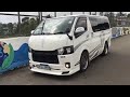 toyota kdh dark prime van review toyota hiace modified srilanka