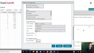 Correlation & Regression Analysis using Statcrunch