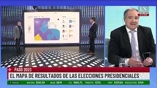El mapa de resultados de las elecciones presidenciales; PASO 2023