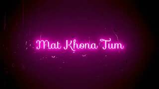 Mujhe Ishq Sikha Karke ❣️ Black Screen ❤️ Hindi song lyrics status