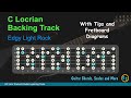 C Locrian Jam Backing Track for Guitar with Tips and Diagrams